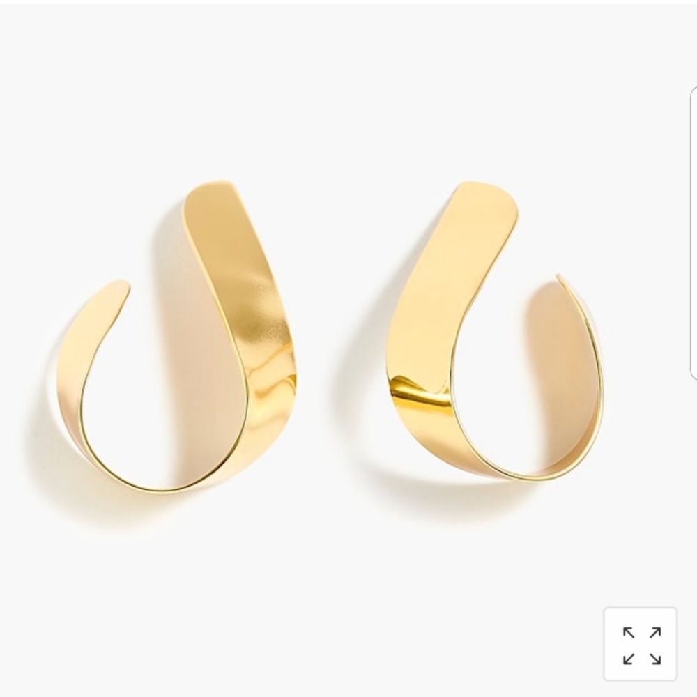 JCrew Twisted Ribbon Hoop Earrings
